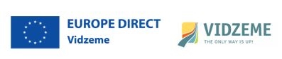 Europe Direct Vidzeme; Vidzeme the only way is up! Logo