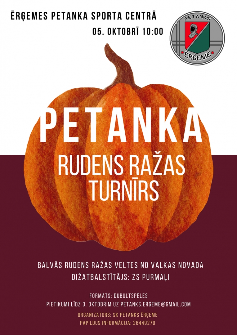 Petanka rudens turnīrs