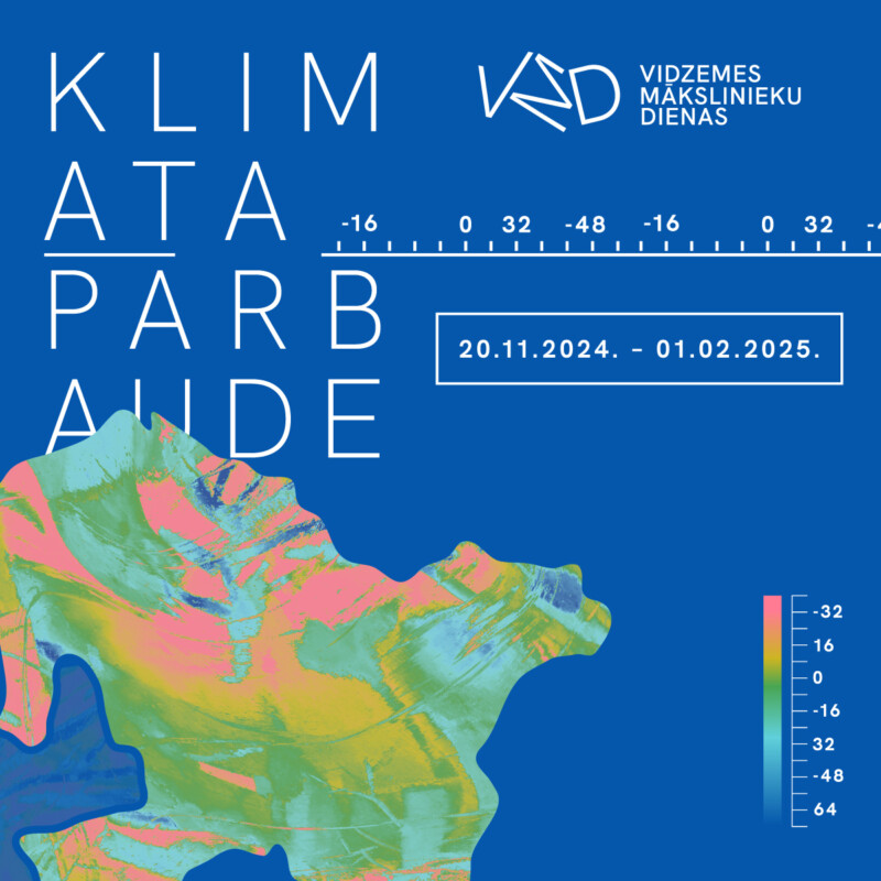 Siluets dažādās krāsās, kas reprezentē temperatūru uz zila fona