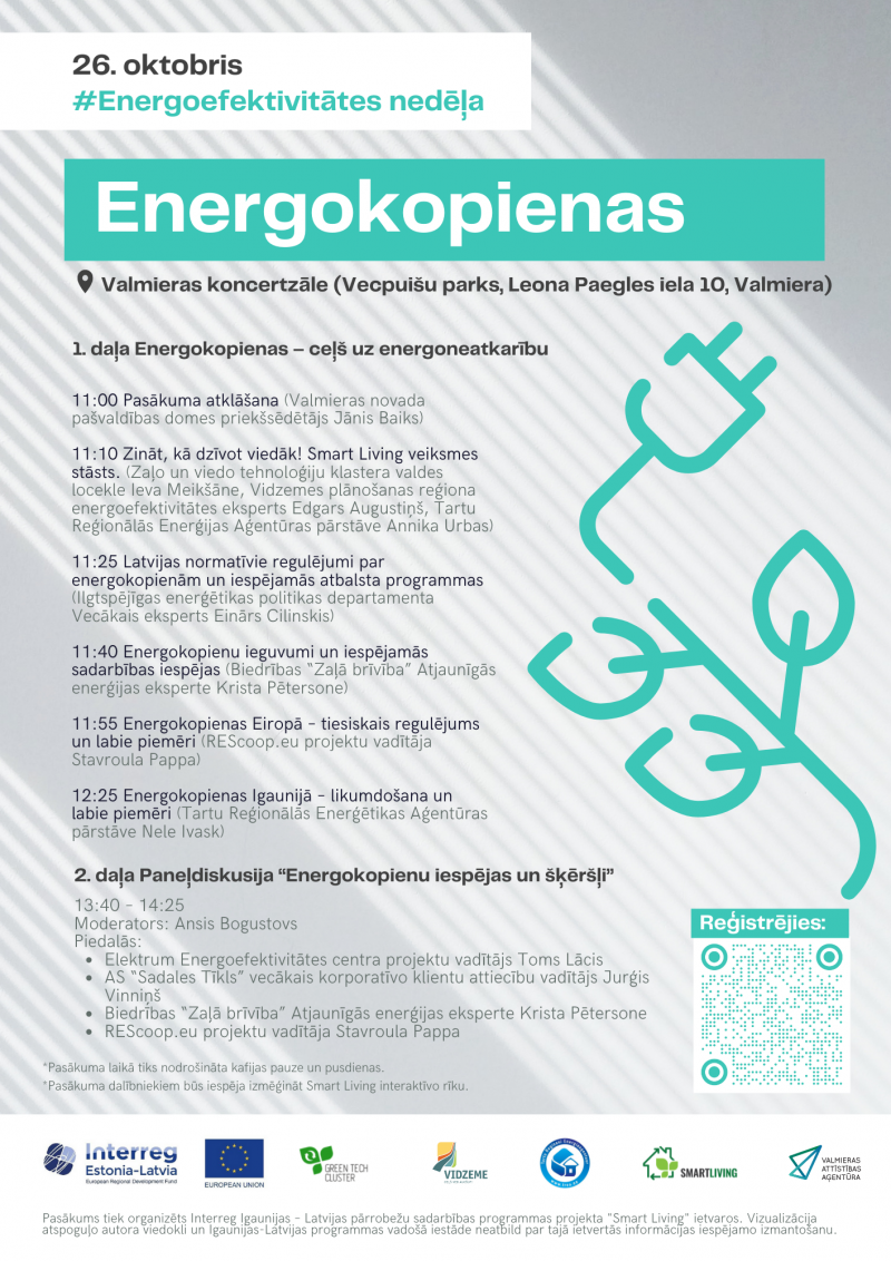 26. oktobrī Valmierā notiks konference “Energokopienas”