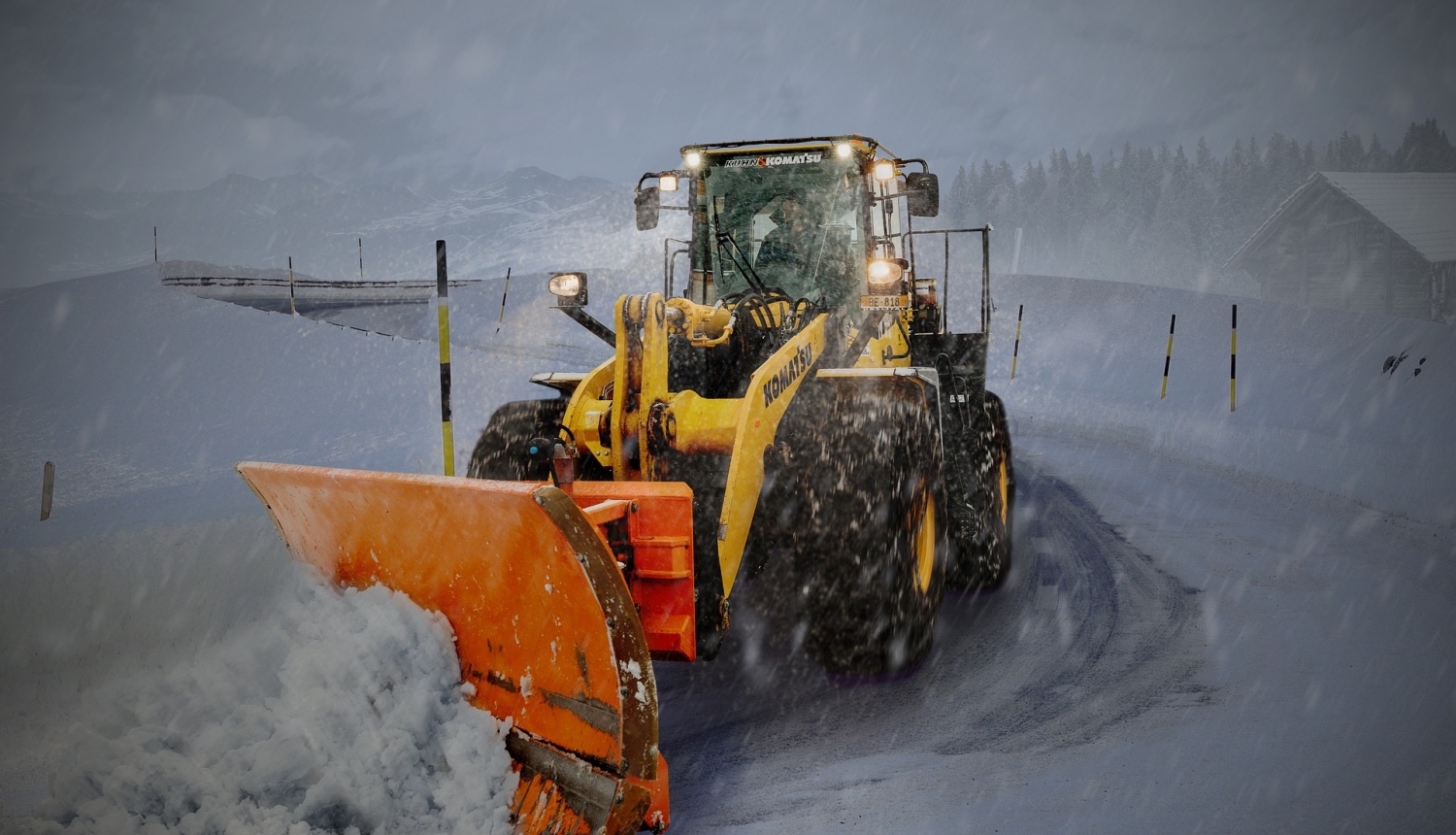 Ceļu uzturēšana ziemā Valkas novada pagastu teritorijās